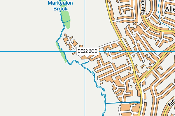 DE22 2QD map - OS VectorMap District (Ordnance Survey) DE22 2QD map - OS VectorMap District (Ordnance Survey)