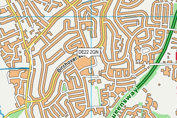 DE22 2QN map - OS VectorMap District (Ordnance Survey) DE22 2QN map - OS VectorMap District (Ordnance Survey)