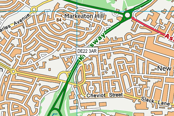 DE22 3AR map - OS VectorMap District (Ordnance Survey) DE22 3AR map - OS VectorMap District (Ordnance Survey)