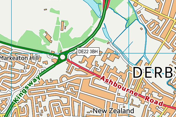 DE22 3BH map - OS VectorMap District (Ordnance Survey) DE22 3BH map - OS VectorMap District (Ordnance Survey)