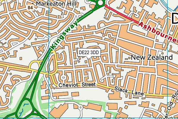DE22 3DD map - OS VectorMap District (Ordnance Survey) DE22 3DD map - OS VectorMap District (Ordnance Survey)