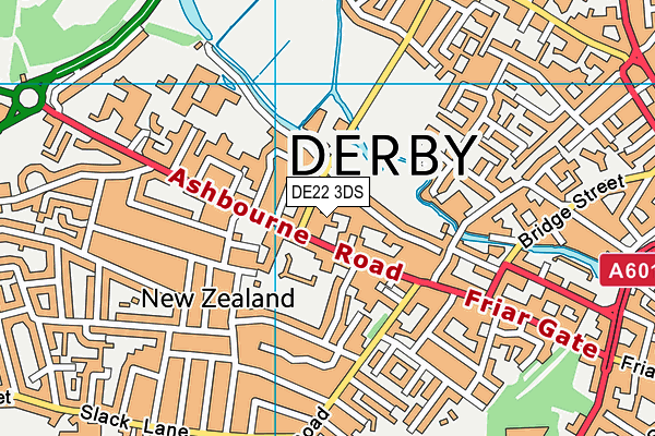 DE22 3DS map - OS VectorMap District (Ordnance Survey) DE22 3DS map - OS VectorMap District (Ordnance Survey)