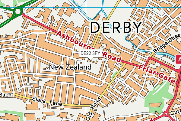 DE22 3FY map - OS VectorMap District (Ordnance Survey) DE22 3FY map - OS VectorMap District (Ordnance Survey)