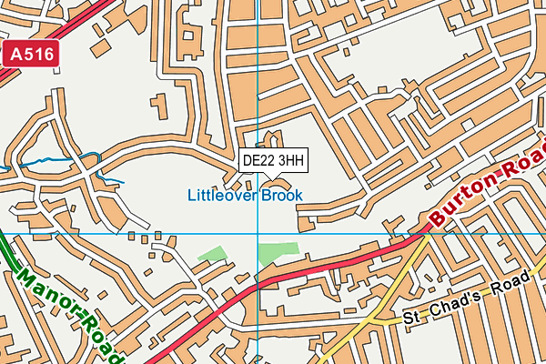 DE22 3HH map - OS VectorMap District (Ordnance Survey) DE22 3HH map - OS VectorMap District (Ordnance Survey)