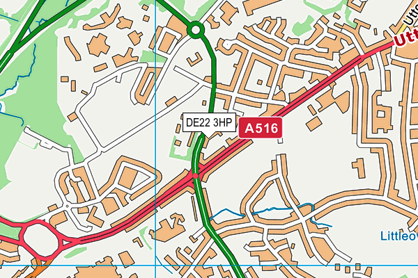 DE22 3HP map - OS VectorMap District (Ordnance Survey) DE22 3HP map - OS VectorMap District (Ordnance Survey)