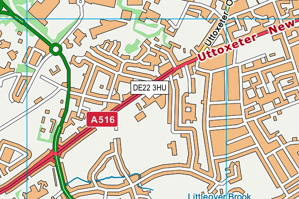 DE22 3HU map - OS VectorMap District (Ordnance Survey) DE22 3HU map - OS VectorMap District (Ordnance Survey)