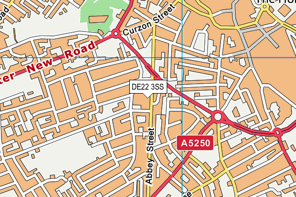 DE22 3SS map - OS VectorMap District (Ordnance Survey) DE22 3SS map - OS VectorMap District (Ordnance Survey)