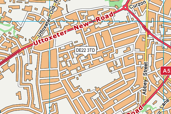 DE22 3TD map - OS VectorMap District (Ordnance Survey) DE22 3TD map - OS VectorMap District (Ordnance Survey)