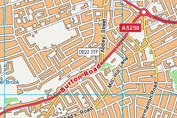 DE22 3TF map - OS VectorMap District (Ordnance Survey) DE22 3TF map - OS VectorMap District (Ordnance Survey)