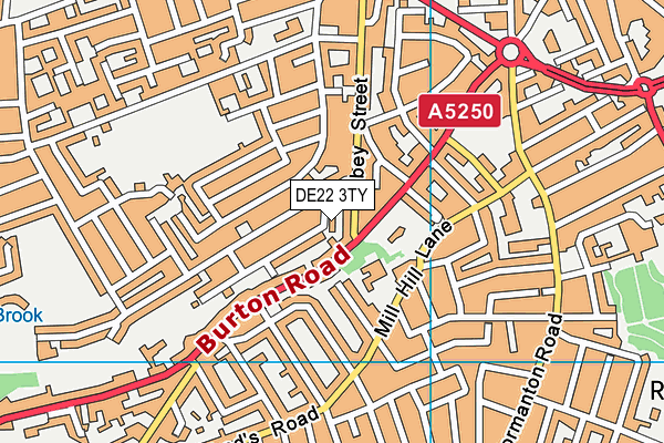 DE22 3TY map - OS VectorMap District (Ordnance Survey) DE22 3TY map - OS VectorMap District (Ordnance Survey)
