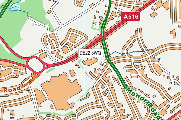 DE22 3WQ map - OS VectorMap District (Ordnance Survey) DE22 3WQ map - OS VectorMap District (Ordnance Survey)
