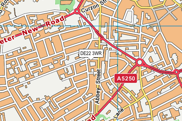 DE22 3WR map - OS VectorMap District (Ordnance Survey) DE22 3WR map - OS VectorMap District (Ordnance Survey)