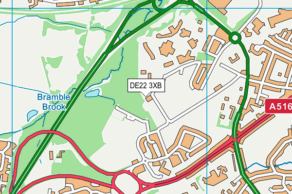 DE22 3XB map - OS VectorMap District (Ordnance Survey) DE22 3XB map - OS VectorMap District (Ordnance Survey)