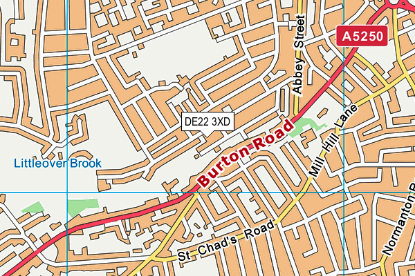 DE22 3XD map - OS VectorMap District (Ordnance Survey) DE22 3XD map - OS VectorMap District (Ordnance Survey)