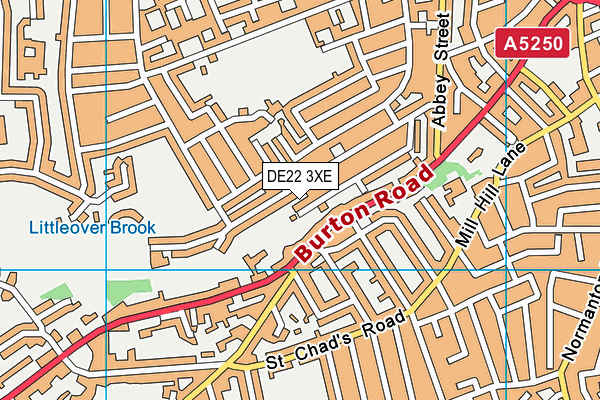 DE22 3XE map - OS VectorMap District (Ordnance Survey) DE22 3XE map - OS VectorMap District (Ordnance Survey)