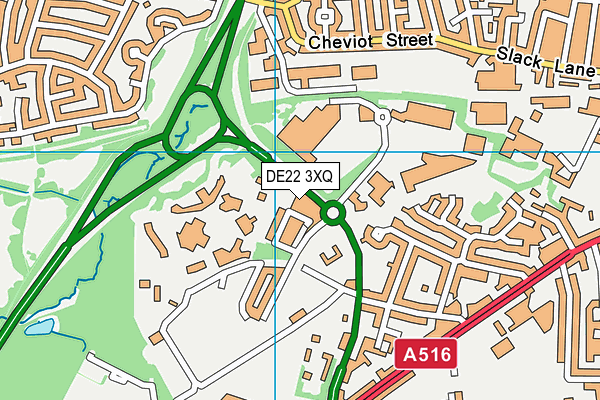 DE22 3XQ map - OS VectorMap District (Ordnance Survey) DE22 3XQ map - OS VectorMap District (Ordnance Survey)