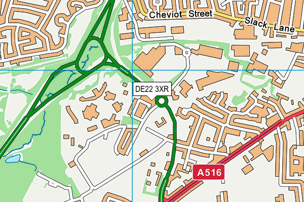 DE22 3XR map - OS VectorMap District (Ordnance Survey) DE22 3XR map - OS VectorMap District (Ordnance Survey)