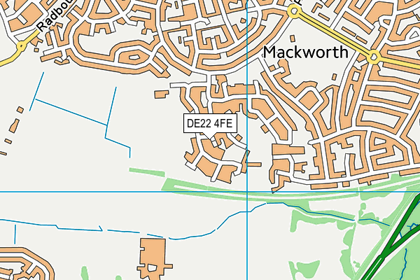 DE22 4FE map - OS VectorMap District (Ordnance Survey) DE22 4FE map - OS VectorMap District (Ordnance Survey)