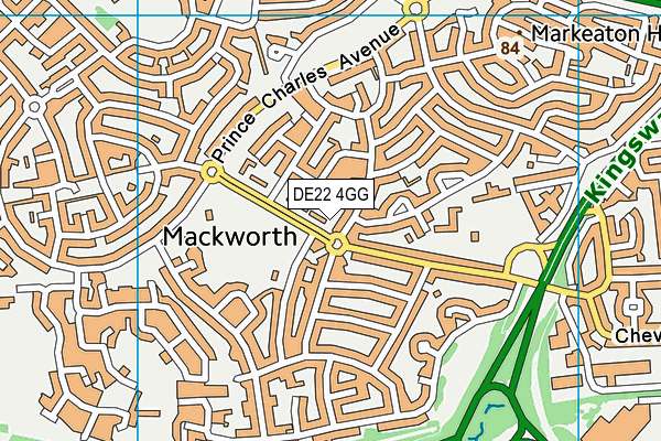 DE22 4GG map - OS VectorMap District (Ordnance Survey) DE22 4GG map - OS VectorMap District (Ordnance Survey)