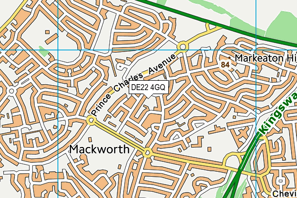 DE22 4GQ map - OS VectorMap District (Ordnance Survey) DE22 4GQ map - OS VectorMap District (Ordnance Survey)