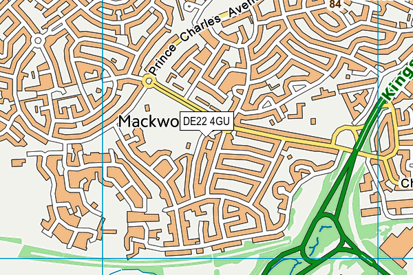 DE22 4GU map - OS VectorMap District (Ordnance Survey) DE22 4GU map - OS VectorMap District (Ordnance Survey)