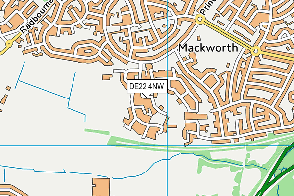 DE22 4NW map - OS VectorMap District (Ordnance Survey) DE22 4NW map - OS VectorMap District (Ordnance Survey)