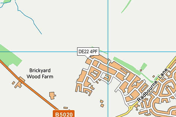 DE22 4PF map - OS VectorMap District (Ordnance Survey) DE22 4PF map - OS VectorMap District (Ordnance Survey)