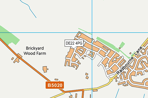 DE22 4PG map - OS VectorMap District (Ordnance Survey) DE22 4PG map - OS VectorMap District (Ordnance Survey)