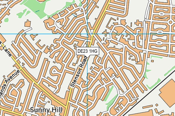 DE23 1HG map - OS VectorMap District (Ordnance Survey) DE23 1HG map - OS VectorMap District (Ordnance Survey)