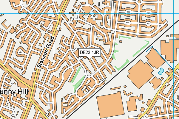 DE23 1JR map - OS VectorMap District (Ordnance Survey) DE23 1JR map - OS VectorMap District (Ordnance Survey)