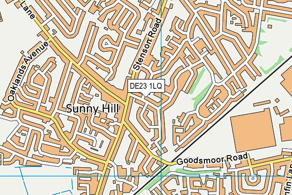 DE23 1LQ map - OS VectorMap District (Ordnance Survey) DE23 1LQ map - OS VectorMap District (Ordnance Survey)