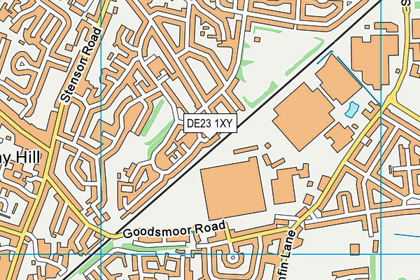 DE23 1XY map - OS VectorMap District (Ordnance Survey) DE23 1XY map - OS VectorMap District (Ordnance Survey)
