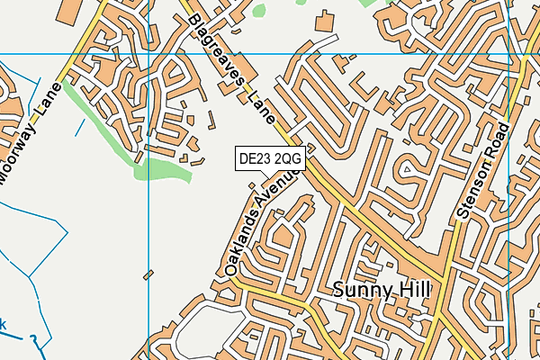 DE23 2QG map - OS VectorMap District (Ordnance Survey) DE23 2QG map - OS VectorMap District (Ordnance Survey)