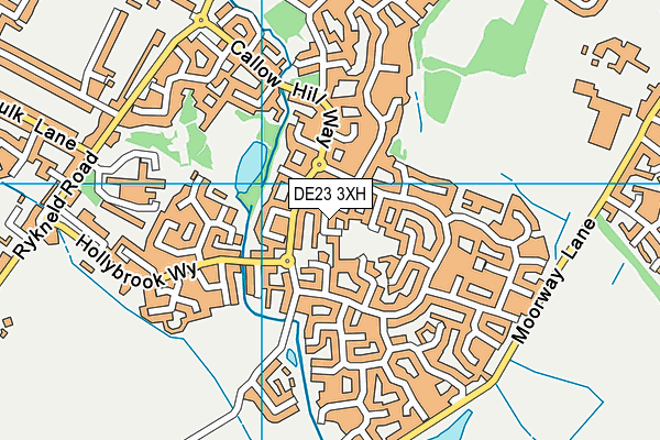 DE23 3XH map - OS VectorMap District (Ordnance Survey) DE23 3XH map - OS VectorMap District (Ordnance Survey)