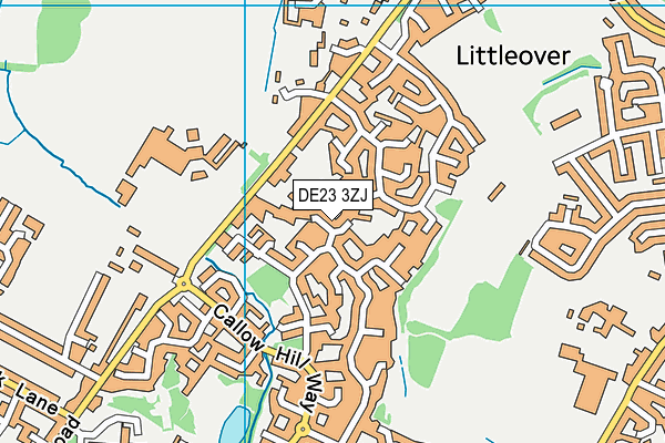 DE23 3ZJ map - OS VectorMap District (Ordnance Survey) DE23 3ZJ map - OS VectorMap District (Ordnance Survey)