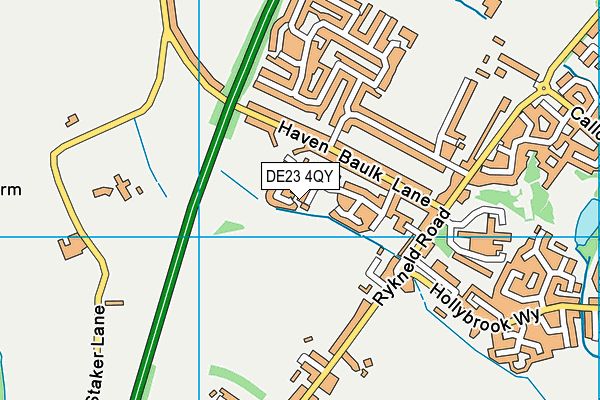 DE23 4QY map - OS VectorMap District (Ordnance Survey) DE23 4QY map - OS VectorMap District (Ordnance Survey)