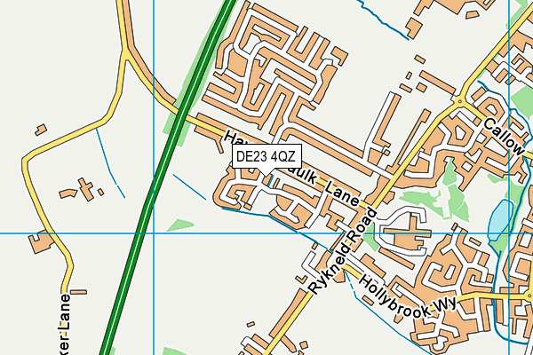 DE23 4QZ map - OS VectorMap District (Ordnance Survey) DE23 4QZ map - OS VectorMap District (Ordnance Survey)