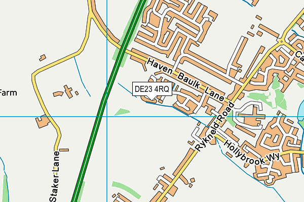 DE23 4RQ map - OS VectorMap District (Ordnance Survey) DE23 4RQ map - OS VectorMap District (Ordnance Survey)
