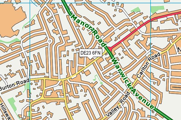 DE23 6FN map - OS VectorMap District (Ordnance Survey) DE23 6FN map - OS VectorMap District (Ordnance Survey)