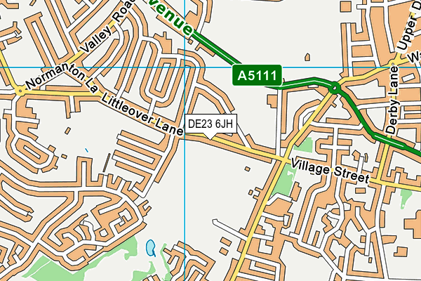 DE23 6JH map - OS VectorMap District (Ordnance Survey) DE23 6JH map - OS VectorMap District (Ordnance Survey)