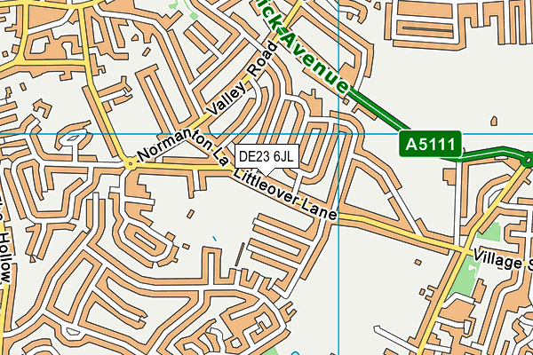 DE23 6JL map - OS VectorMap District (Ordnance Survey) DE23 6JL map - OS VectorMap District (Ordnance Survey)