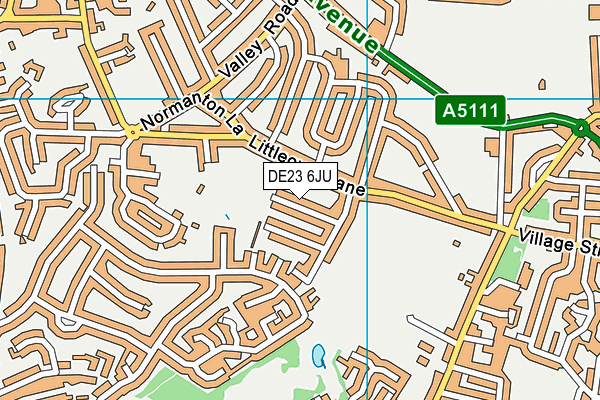 DE23 6JU map - OS VectorMap District (Ordnance Survey) DE23 6JU map - OS VectorMap District (Ordnance Survey)