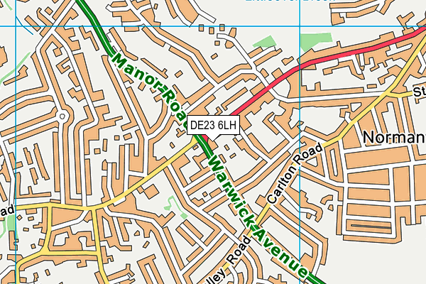 DE23 6LH map - OS VectorMap District (Ordnance Survey) DE23 6LH map - OS VectorMap District (Ordnance Survey)