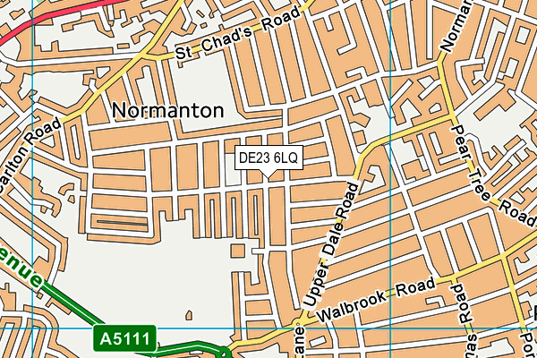 DE23 6LQ map - OS VectorMap District (Ordnance Survey) DE23 6LQ map - OS VectorMap District (Ordnance Survey)