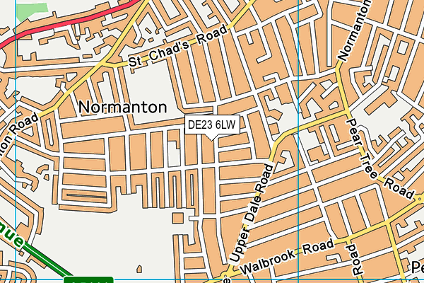 DE23 6LW map - OS VectorMap District (Ordnance Survey) DE23 6LW map - OS VectorMap District (Ordnance Survey)