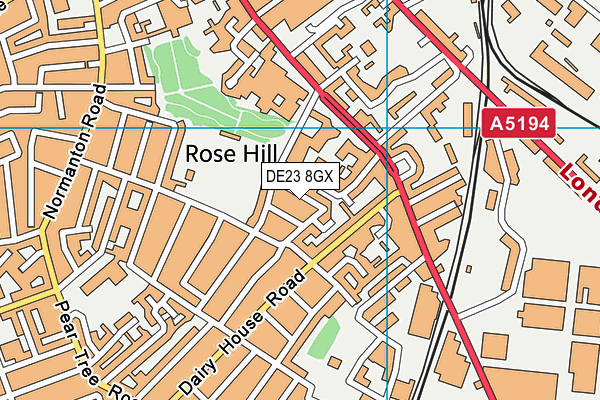 DE23 8GX map - OS VectorMap District (Ordnance Survey) DE23 8GX map - OS VectorMap District (Ordnance Survey)