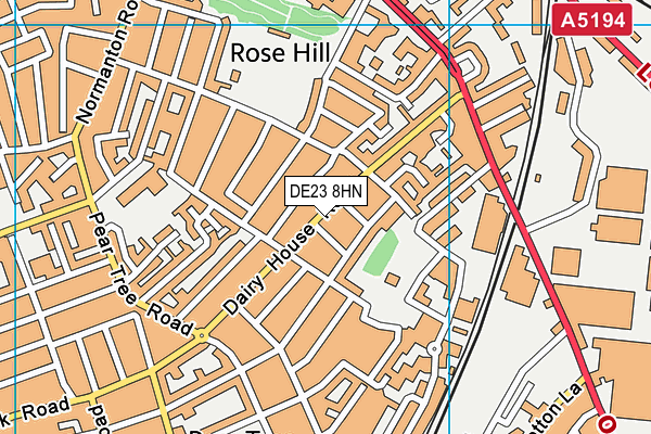 DE23 8HN map - OS VectorMap District (Ordnance Survey) DE23 8HN map - OS VectorMap District (Ordnance Survey)