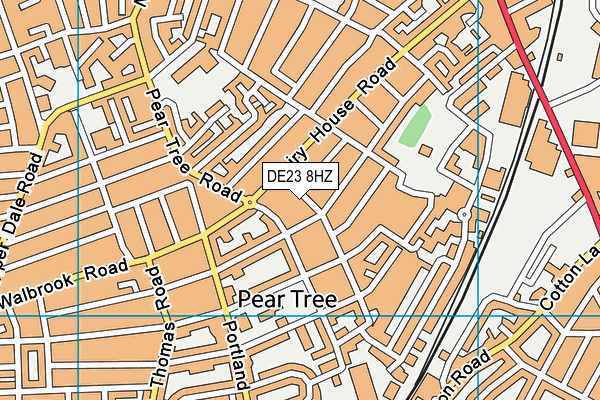 DE23 8HZ map - OS VectorMap District (Ordnance Survey) DE23 8HZ map - OS VectorMap District (Ordnance Survey)