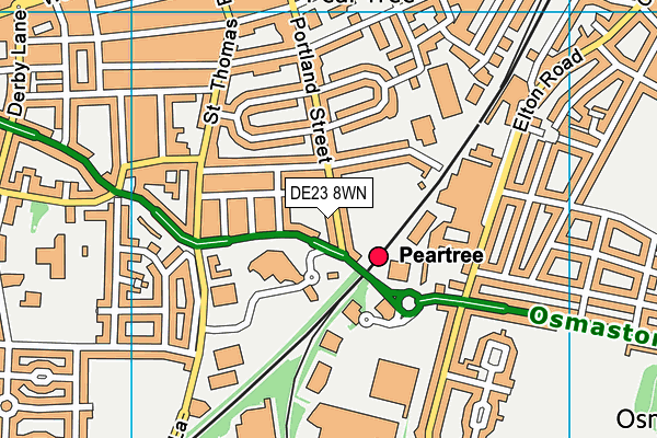 DE23 8WN map - OS VectorMap District (Ordnance Survey) DE23 8WN map - OS VectorMap District (Ordnance Survey)