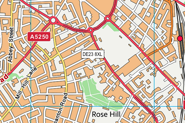DE23 8XL map - OS VectorMap District (Ordnance Survey) DE23 8XL map - OS VectorMap District (Ordnance Survey)